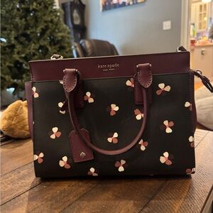 Ditsy Buds Kate Spade Leather Satchel